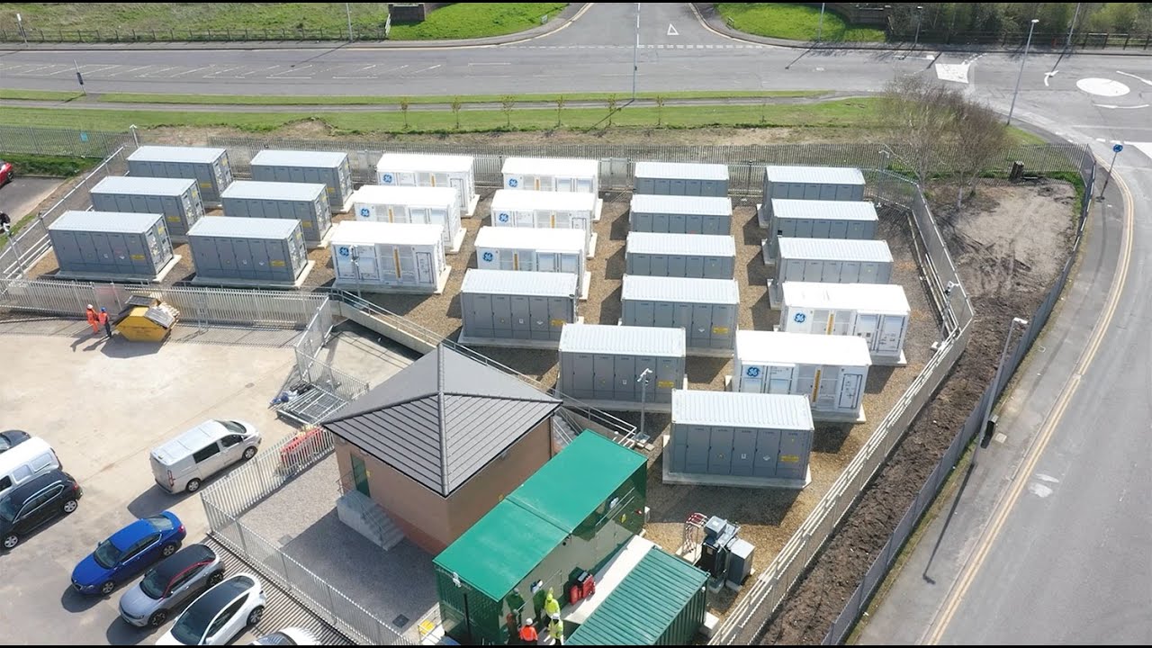 Conrad Energy's Blackpool Battery Energy Storage System (BESS) timelapse