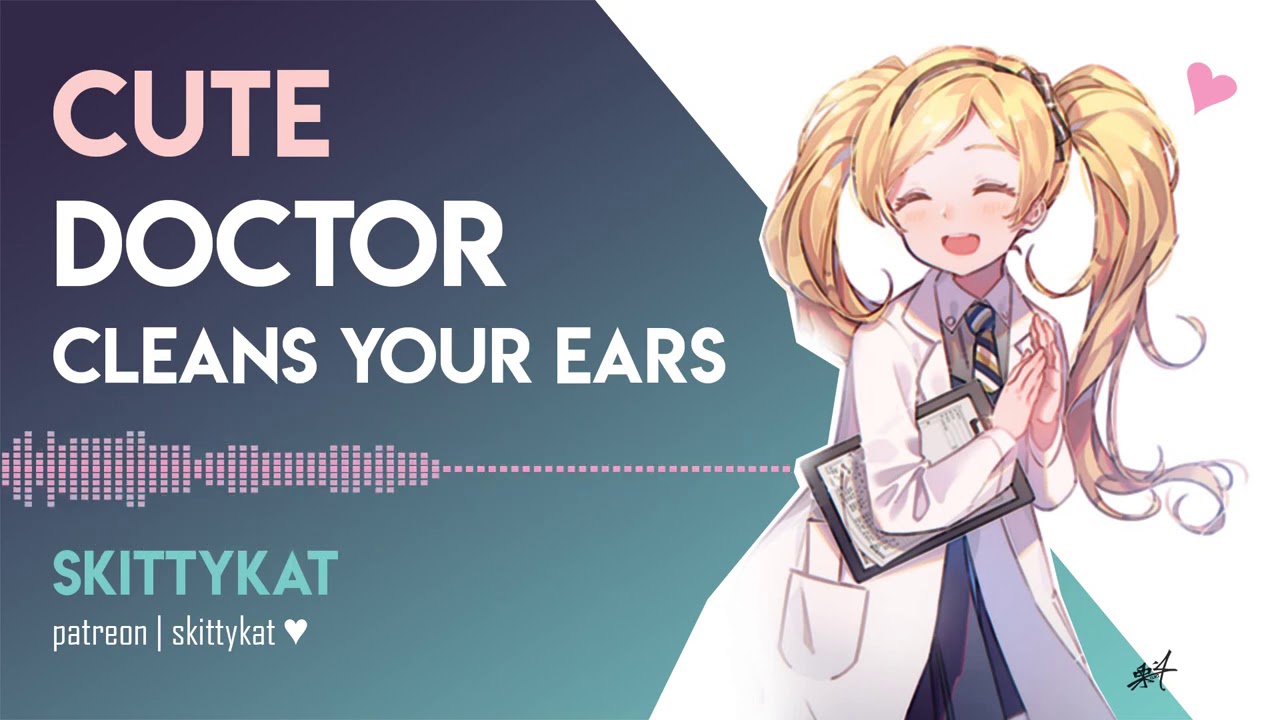 ASMR || Ear Cleaning from Your Sweet Distractible Doctor ~ cotton swabs, soft whispers, scritchies