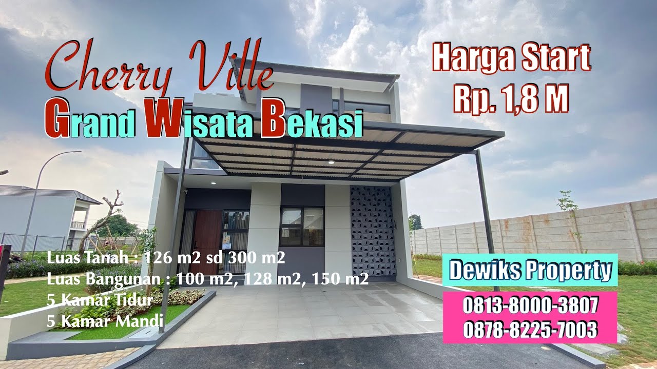 CLUSTER EXCLUSIVE CHERRY VILLE GRAND WISATA PROMO KPR FREE DP Cherryville Grand Wisata #cherryville,