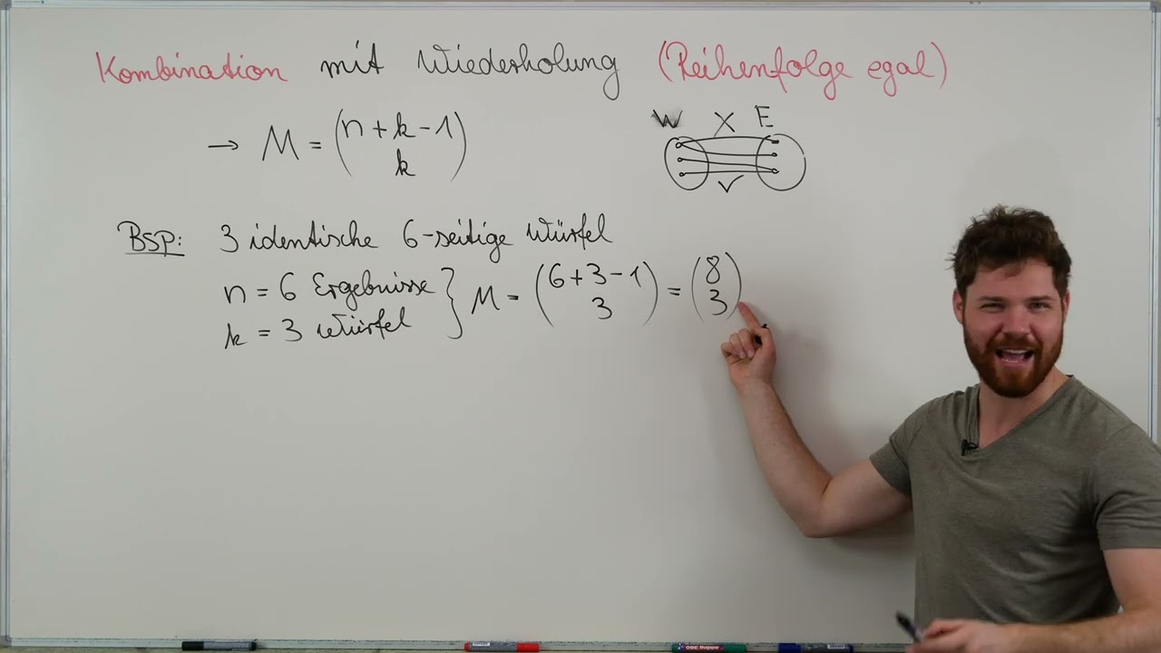 Kombination mit Wiederholung, Reihenfolge egal, &Uuml;BERSICHT + Beispiele, Gummib&auml;rchen Orakel