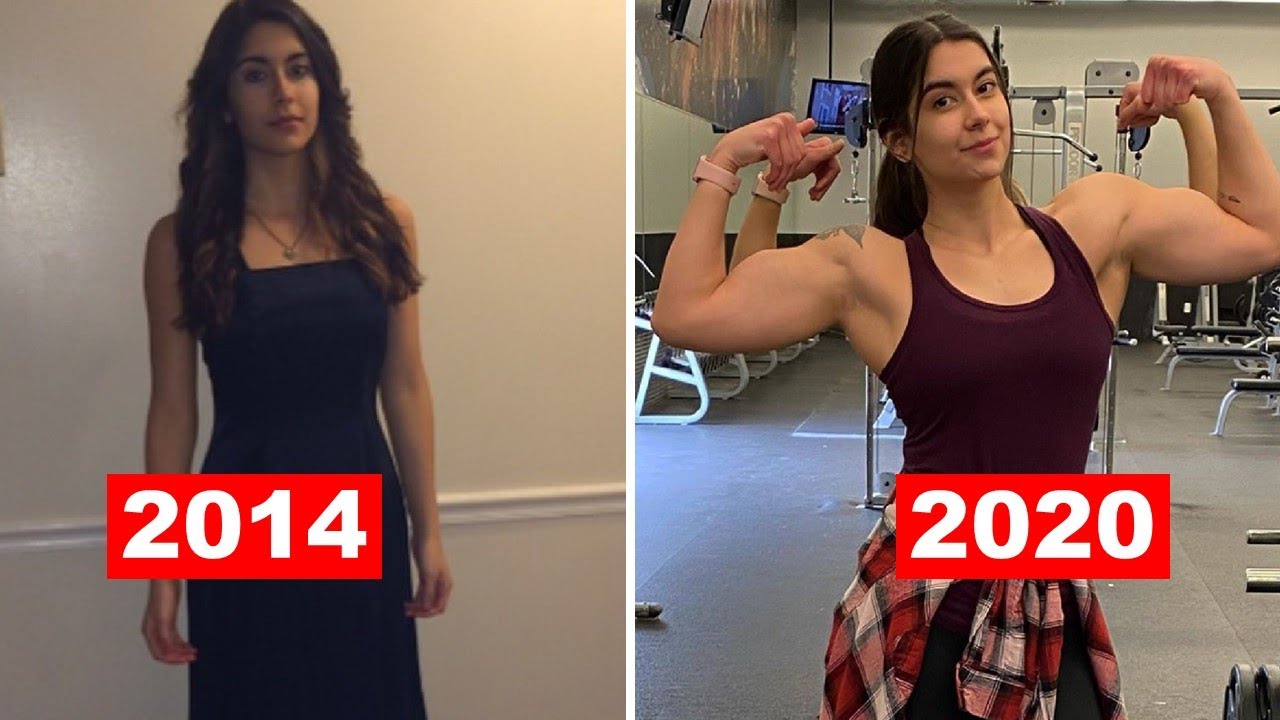 Beautiful muscle girl transformation - Jessica Guinan | THEN and NOW 2014-2020