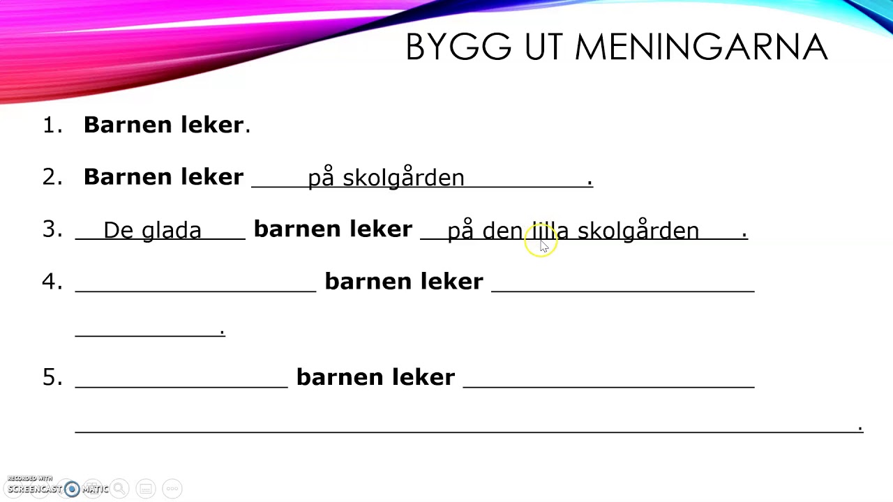 BYGG UT DINA MENINGAR