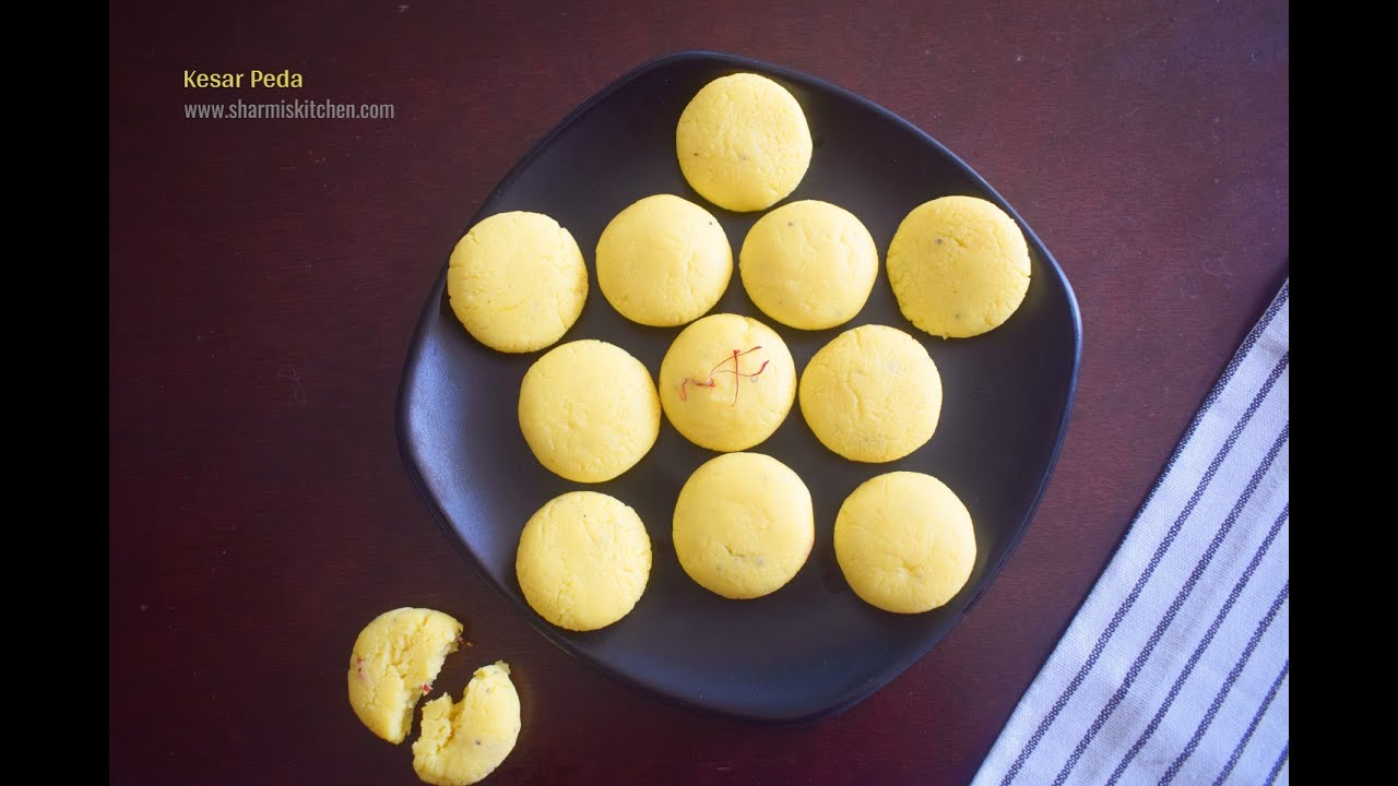 Instant Kesar Peda Recipe | Milk Powder and Condensed Milk Peda - Holi Special