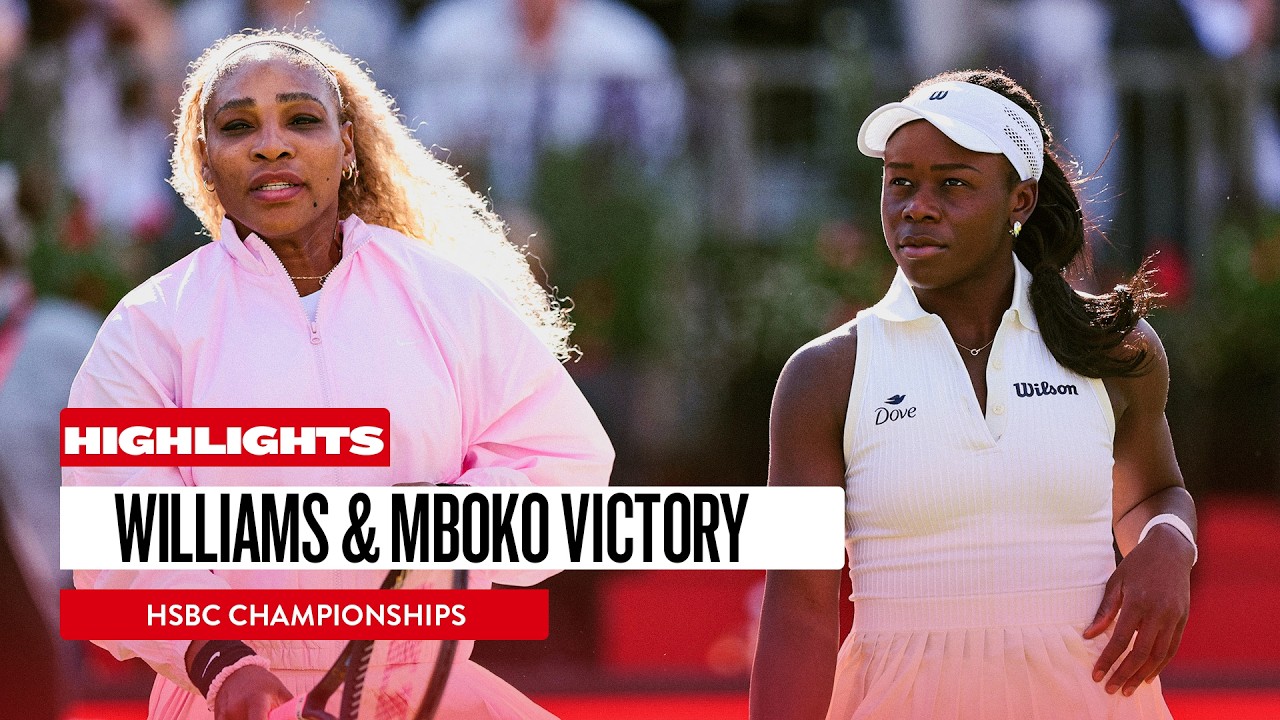 Williams & Mboko ON FIRE 🔥| Serena Williams & Victoria Mboko Doubles Highlights | HSBC Championships