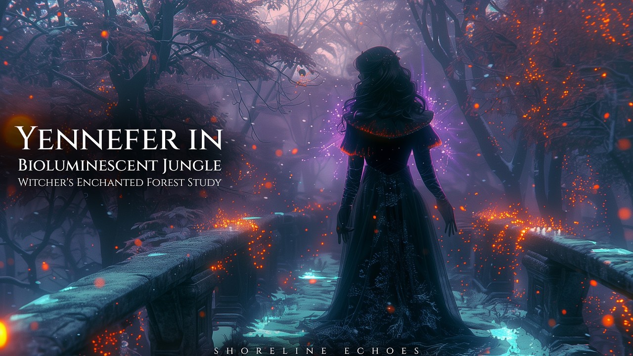Yennefer in Bioluminescent Jungle | Witcher's Enchanted Forest Study