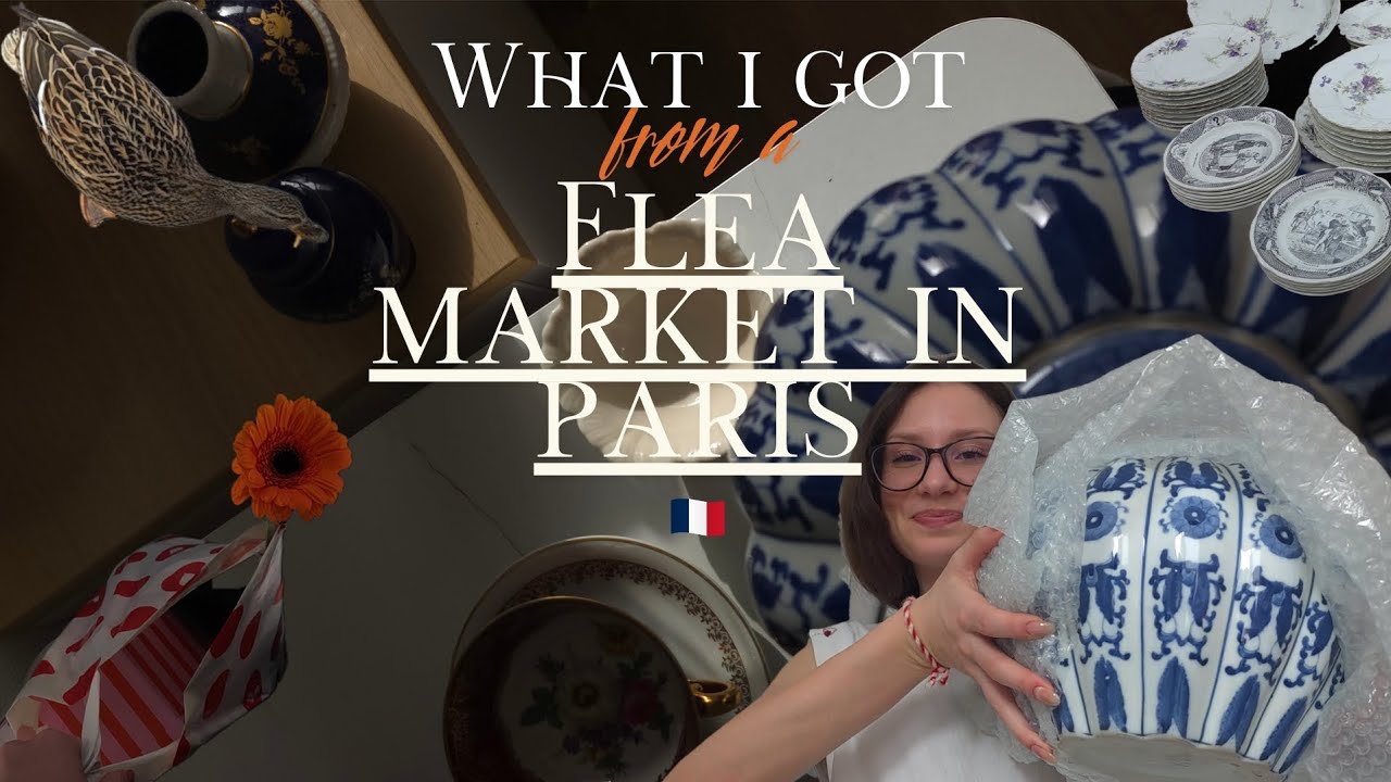 What I got from a flea market in Paris | Marché aux puces de la Porte de Vanves