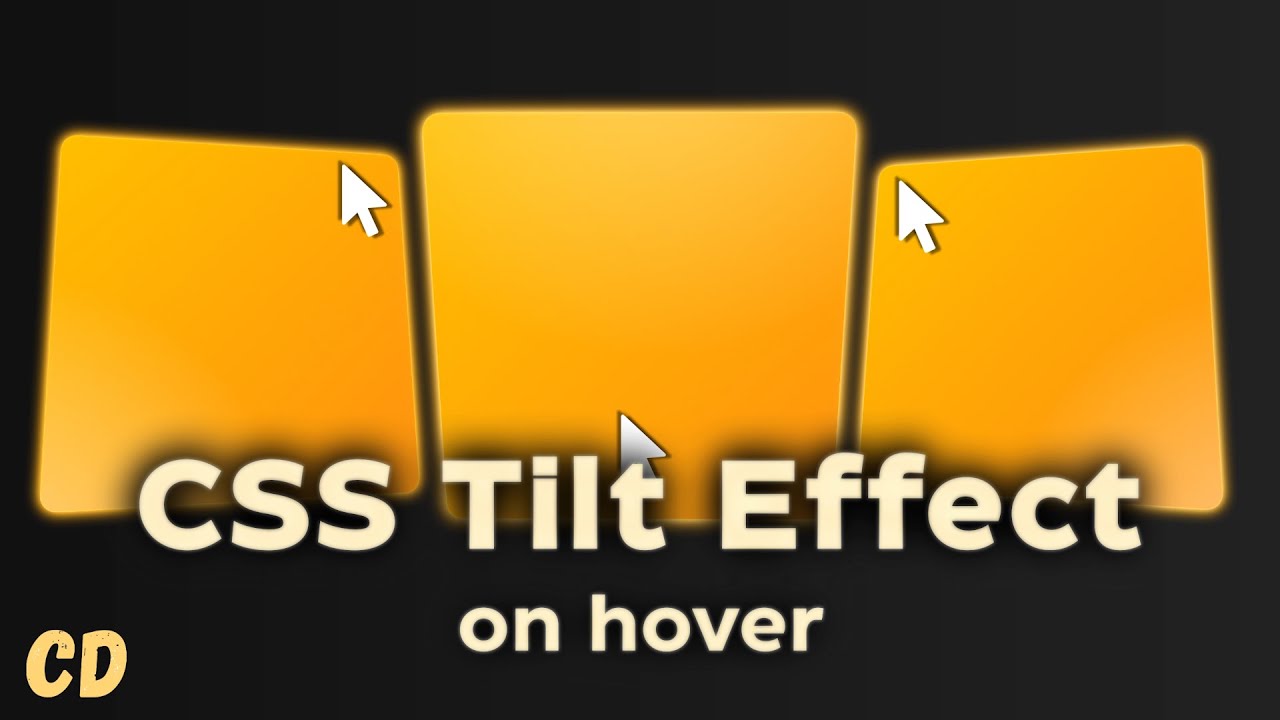 Learn COOL 3D Card Effect using Mouse Tracking | Tilting Card Effect on hover