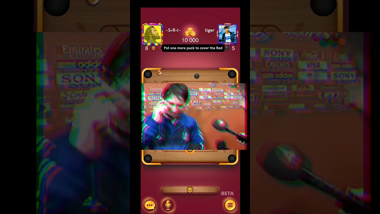 ⭐CARROM POOL⭐Crazy Indirect Punch Shot👊🔥 #indirectshotcarrompool #carrompoolsri #carromworldgaming