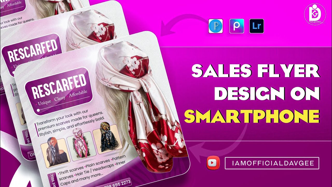 HOW TO DESIGN SALES FLYER ON SMARTPHONE | PIXELLAB TUTORIAL