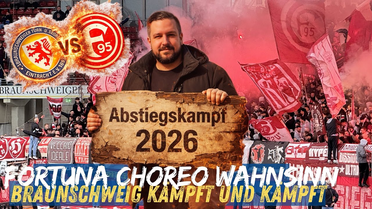 😱 WAHNSINNS CHOREO DER FORTUNA! Braunschweig vs Düsseldorf / STADIONVLOG FANPRIMUS