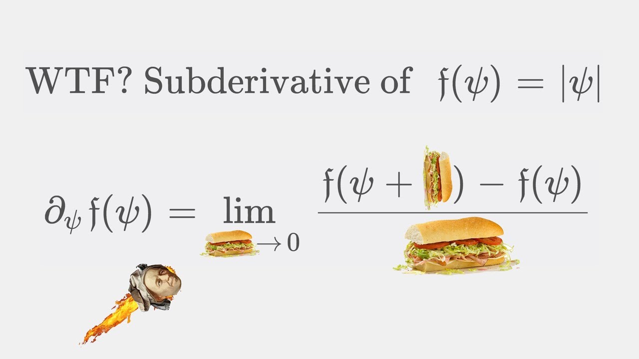 WTH IS A SUBDERIVATIVE?! Calculating the Subdifferential of abs(x) [ |x| ]
