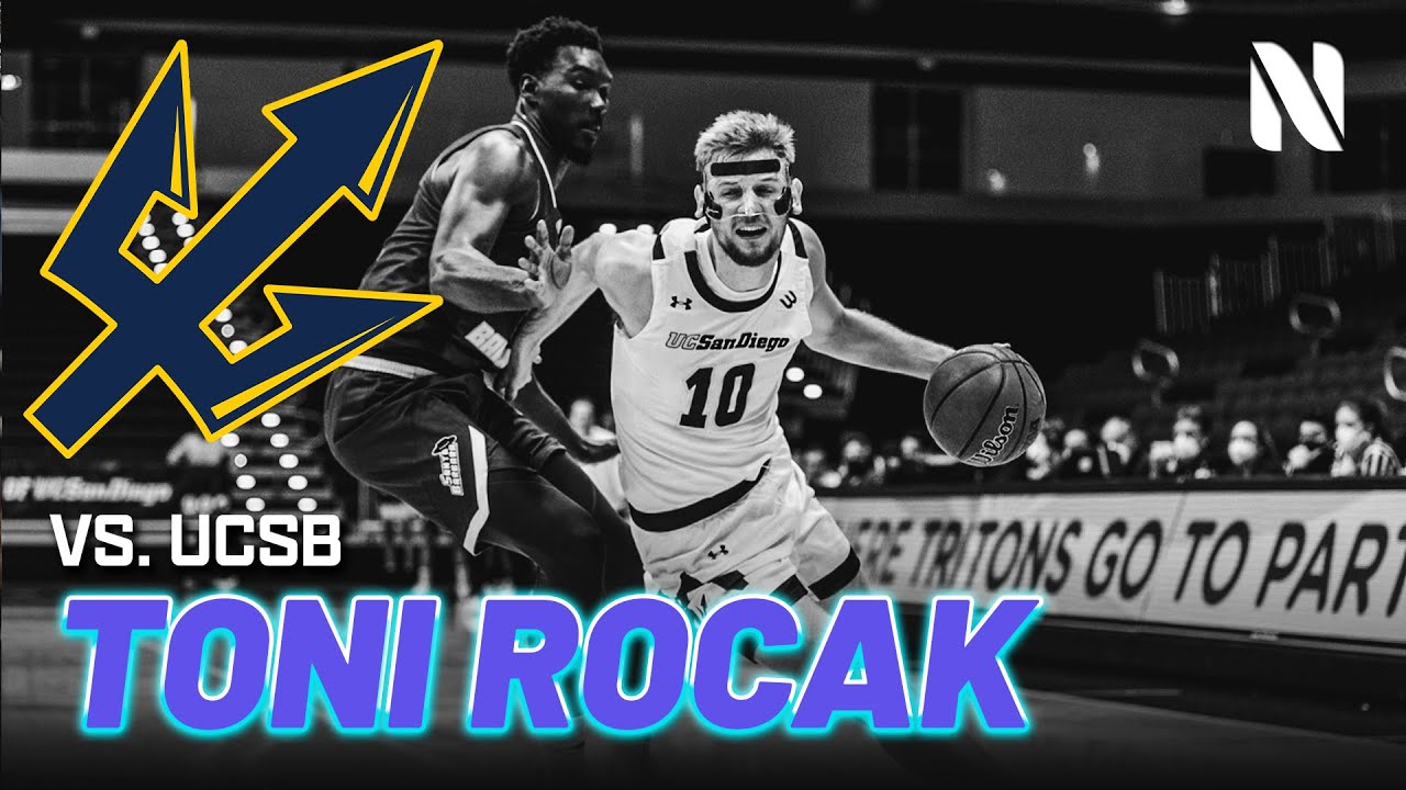 Toni Rocak UC San Diego Tritons vs UC Santa Barbara Gauchos | 34 PTS, 7 REB