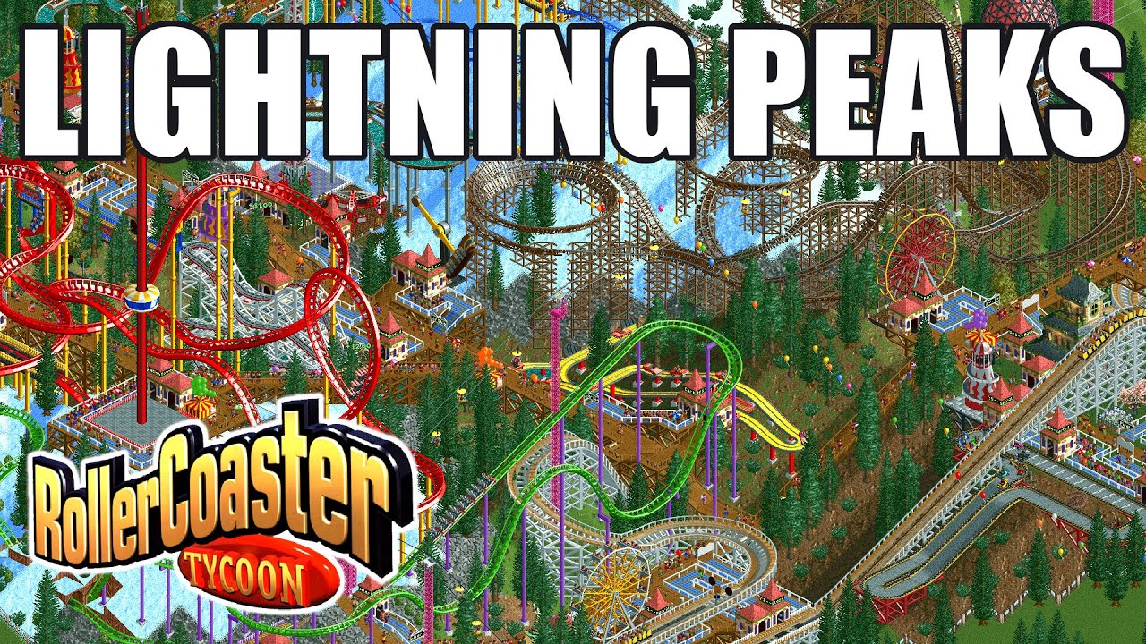 Lightning Peaks Playthrough - Rollercoaster Tycoon - Openrct2