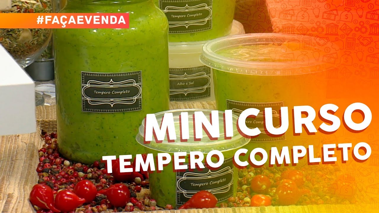Minicurso de Temperos Caseiros: tempero completo por Roberto Augusto