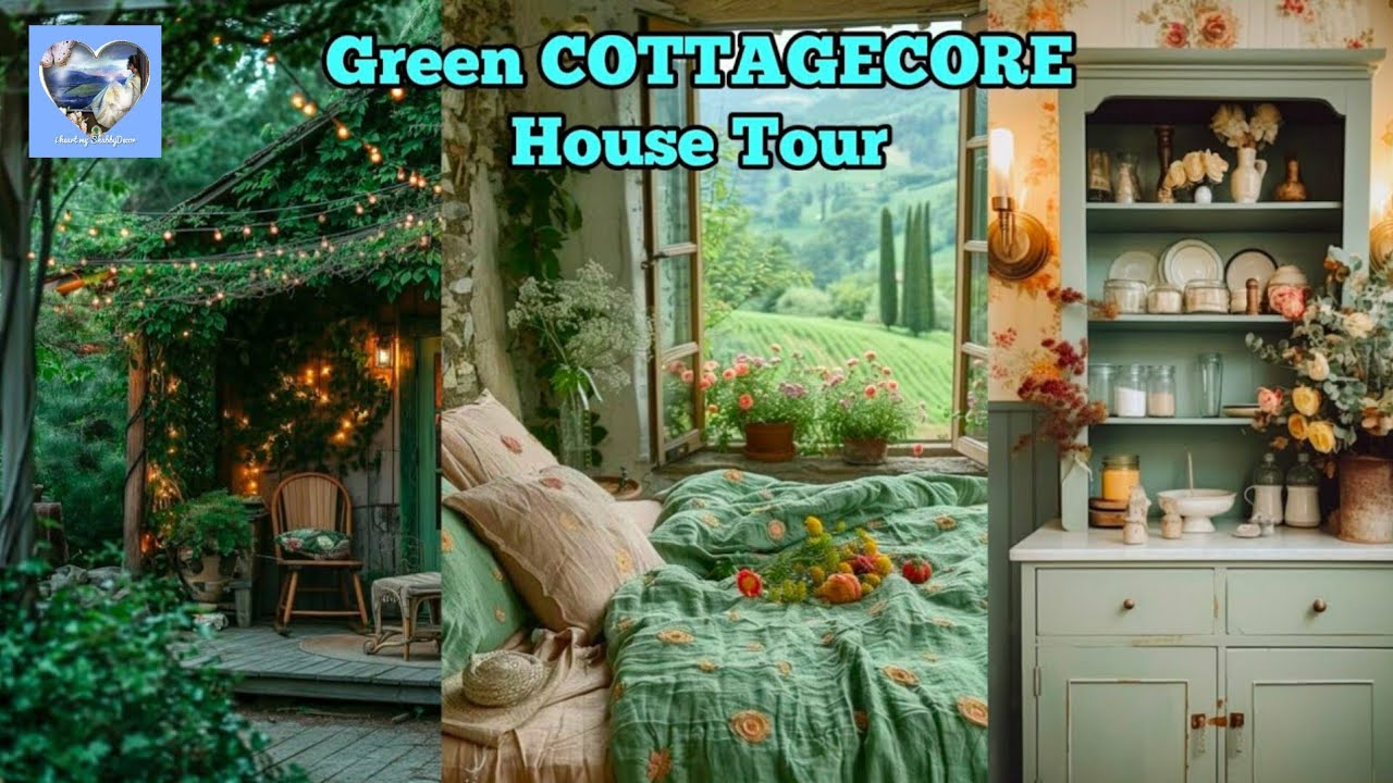 New🌱🦋 DESIGNING A TRANQUIL HAVEN: Innovate Vintage Green Cottagecore Home for Serenity | Home Decors