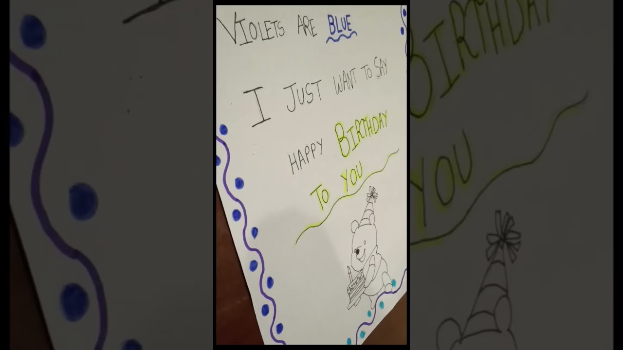 Birthday Card Making 🎂🎂Super Easy