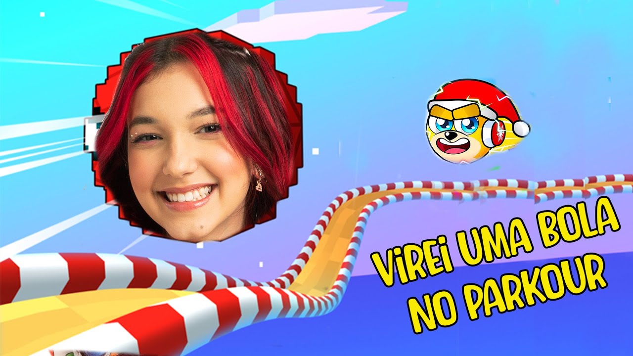 VIREI UMA BOLA DE FUTEBOL NO PARKOUR (Obby but you're a ball) | Família Luluca