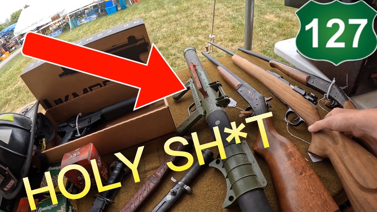 GUNS AT THE WORLDS LONGEST YARD SALE!!