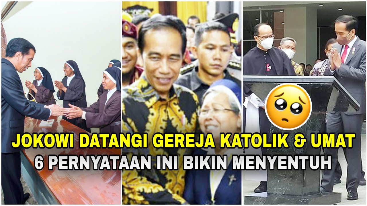 Presiden Jokowi datangi Gereja Katolik‼️Ada apa? 6 pernyataan ini bikin tersentuh