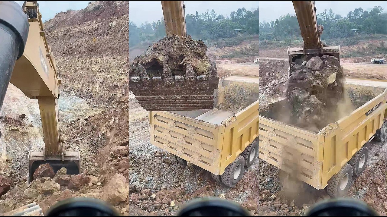 The Process Of Soil Excavation And Transportation P1587