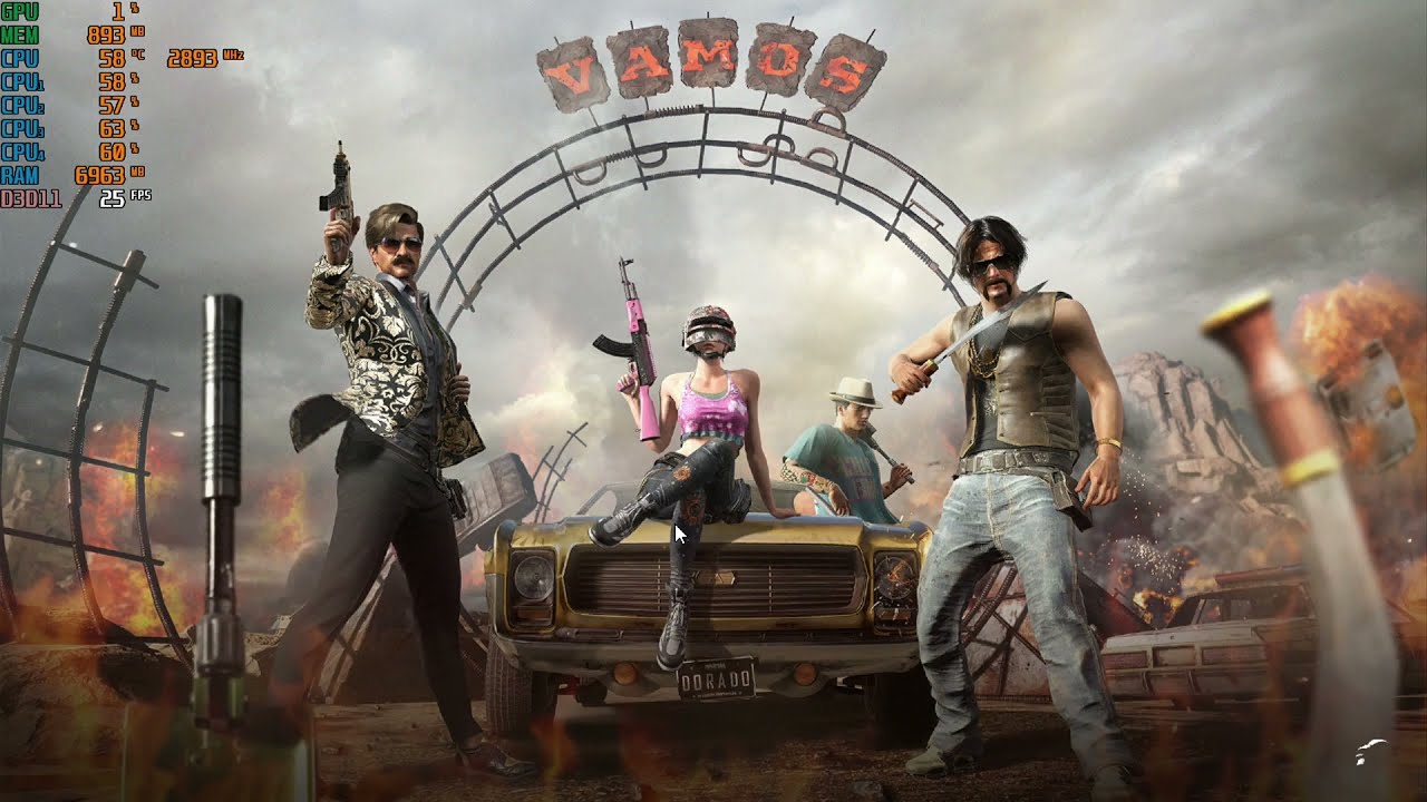 PlayerUnknown's Battlegrounds (PUBG) - 720p With the Intel Graphics HD 4600 & The I5 4460S