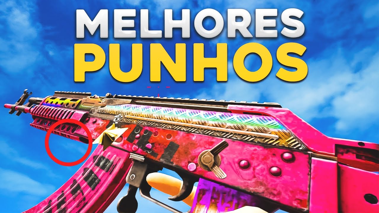 VEJA OS 3 MELHORES PUNHOS PARA AS 3 MELHORES ARS DO PUBG *atualizado*