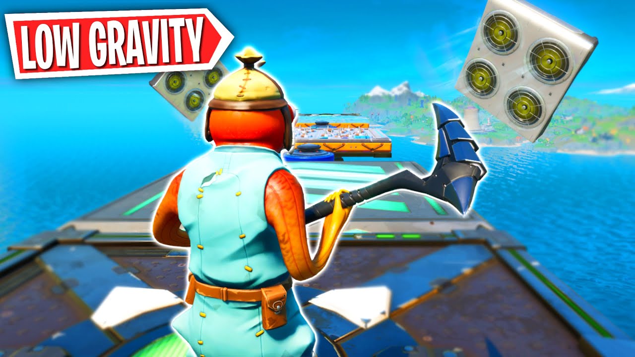 The 50 Level LOW GRAVITY Deathrun in Fortnite! (Fortnite Creative Mode)