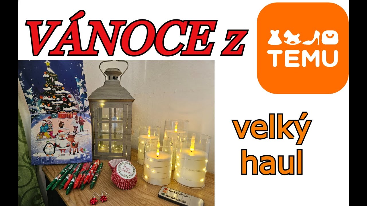 VÁNOCE Z TEMU - velký vánoční haul - rozbaluju 2 balíčky: DÁRKY, DEKORACE, ZAHRADA
