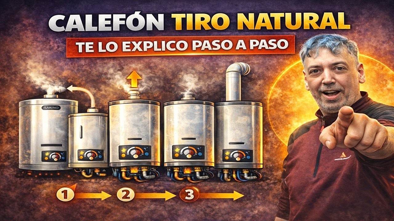 Calefón tiro natural: cómo funciona y cuándo es peligroso