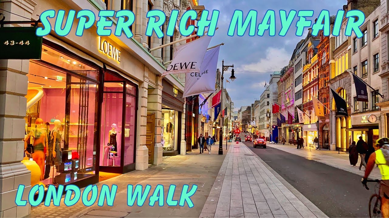 London Walk, Best Luxury Window Shopping Tour, Most Expensive neighbourhood, Mayfair Virtual Walk,