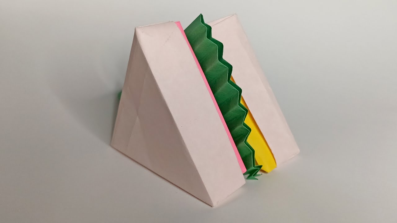 Cómo hacer un Sandwich de papel ✅ | Origami PASO A PASO