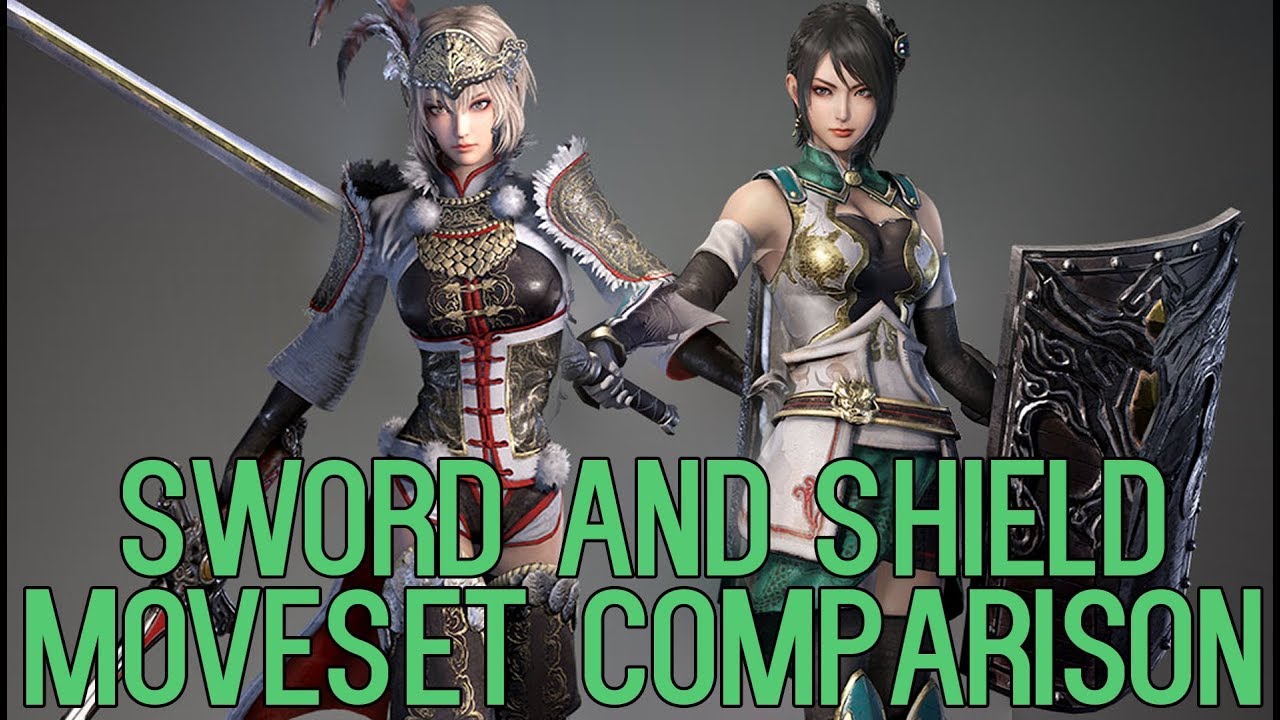 DYNASTY WARRIORS 9 Sword and Shield Moveset Comparison