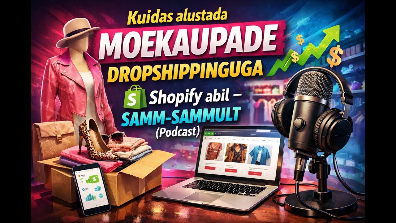 Kuidas alustada moekaupade dropshippinguga Shopify abil – samm-sammult (Podcast)