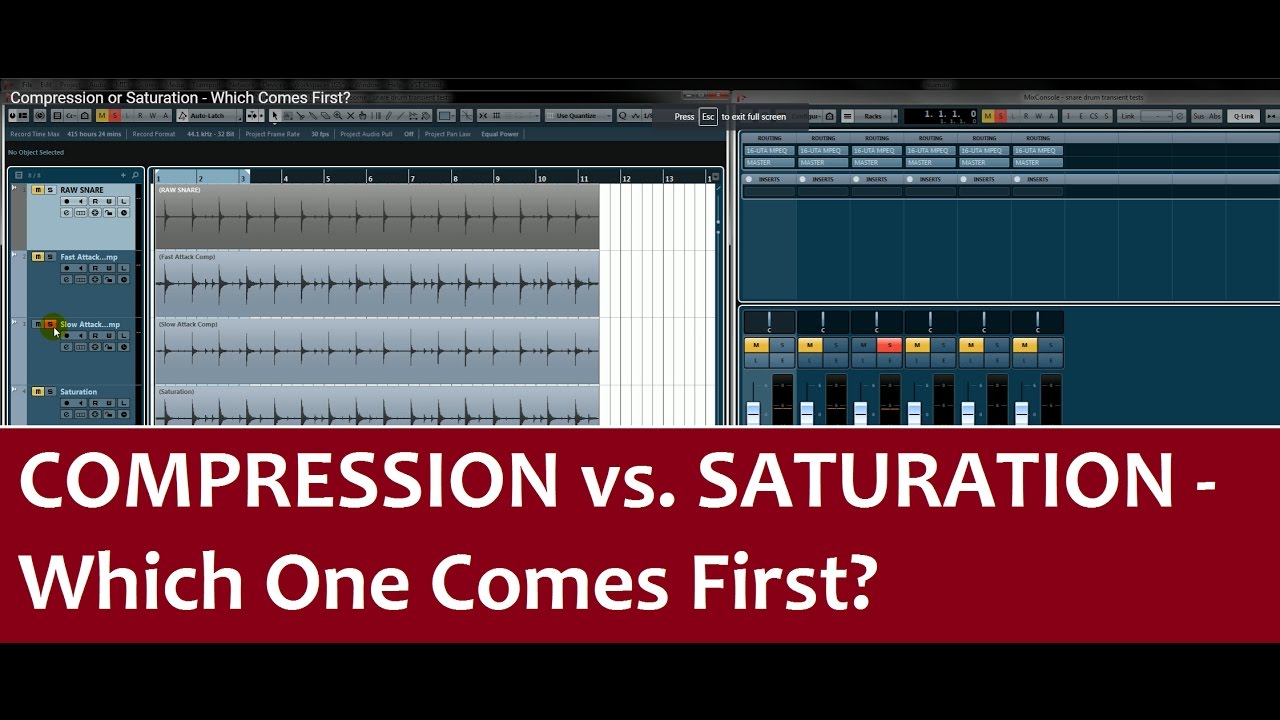 Compression or Saturation - Which Comes First?