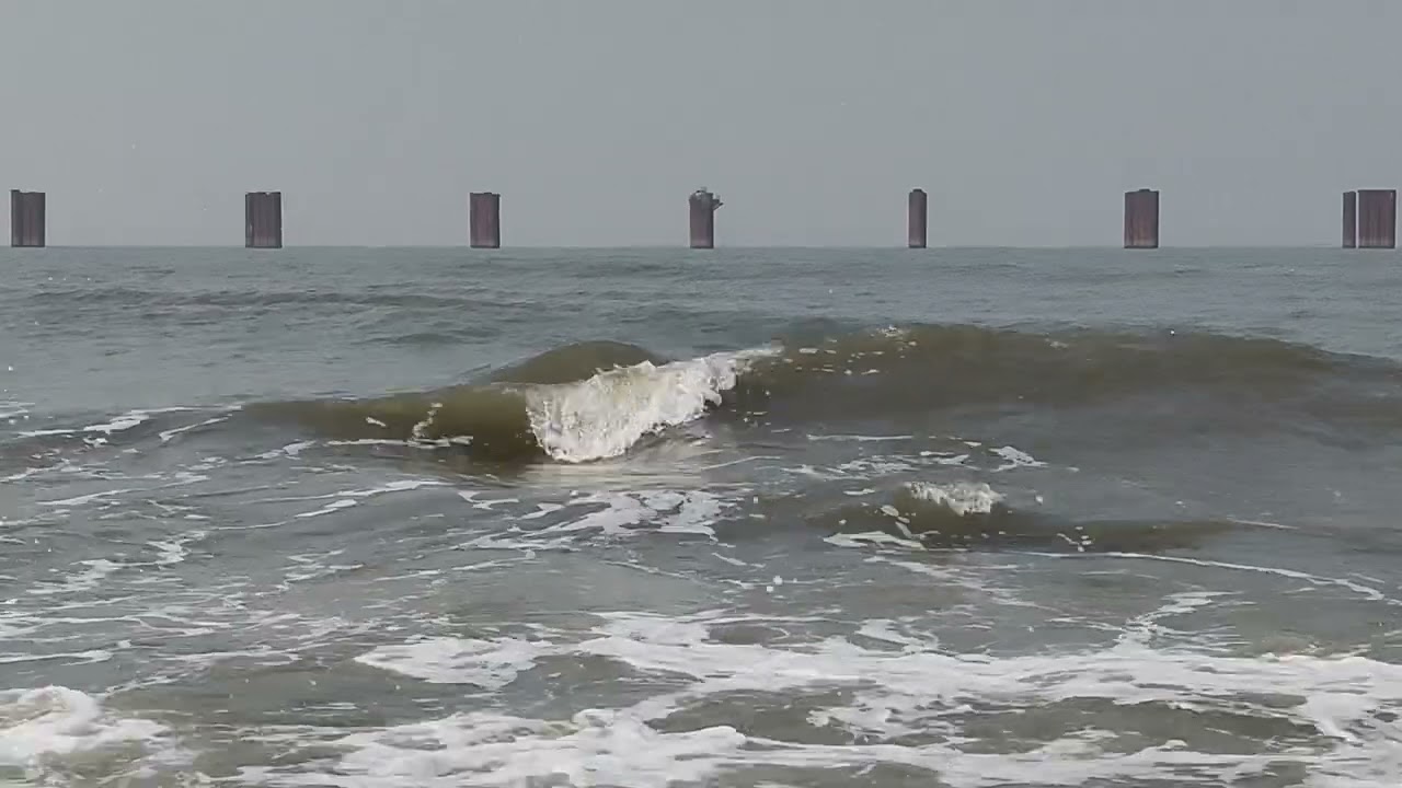 Beautiful sea wave #vlog #travel 