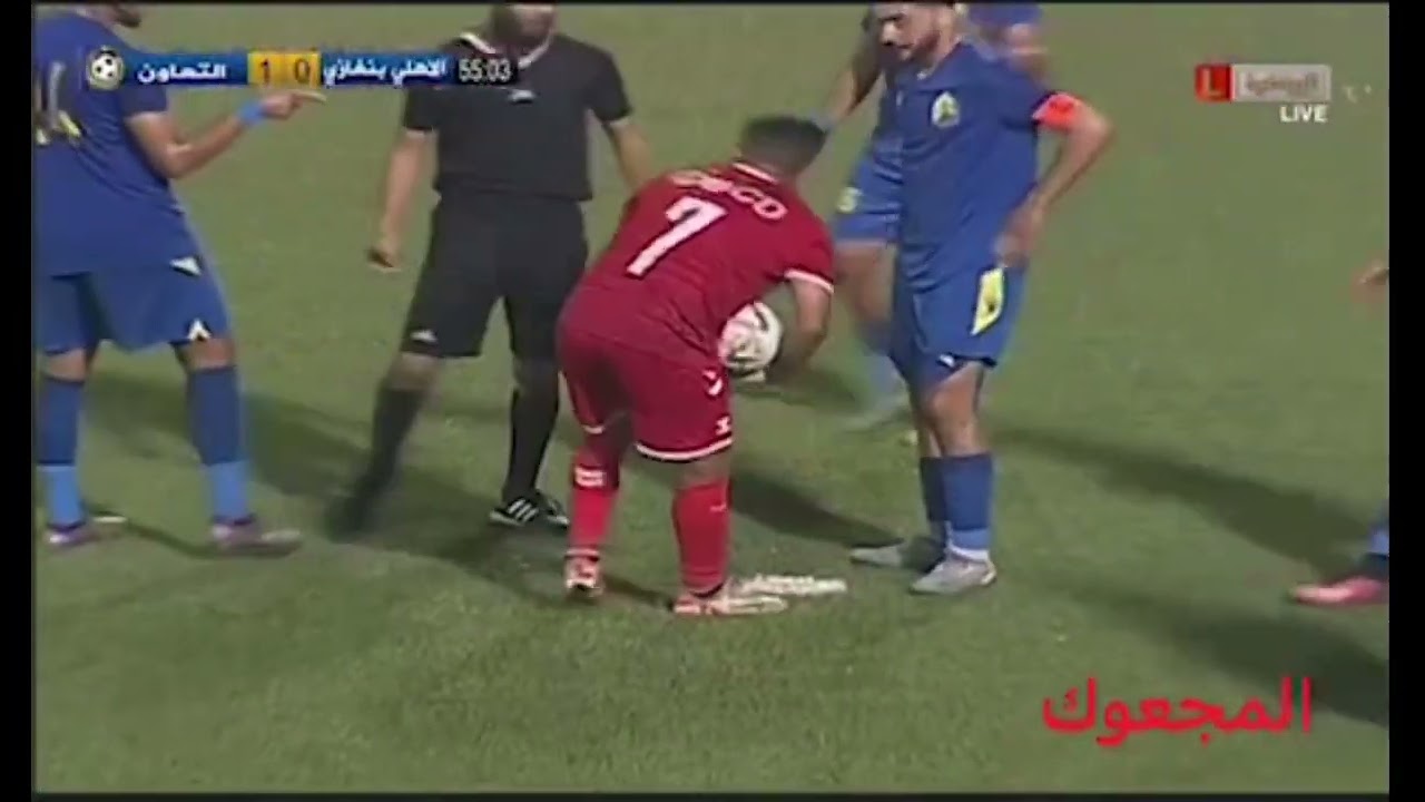 تعادل مثير بين الأهلي بنغازي والتعاون