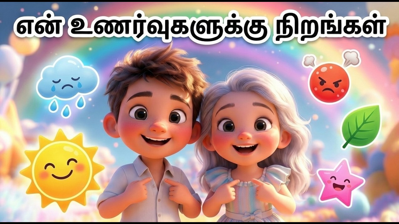 என் உணர்வுகளுக்கு நிறங்கள் 🌈 | Self Awareness Tamil Kids Song | Feelings & Emotions