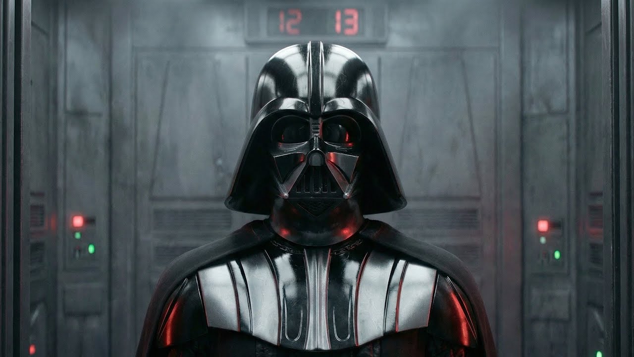 Darth Vader im Fahrstuhl
