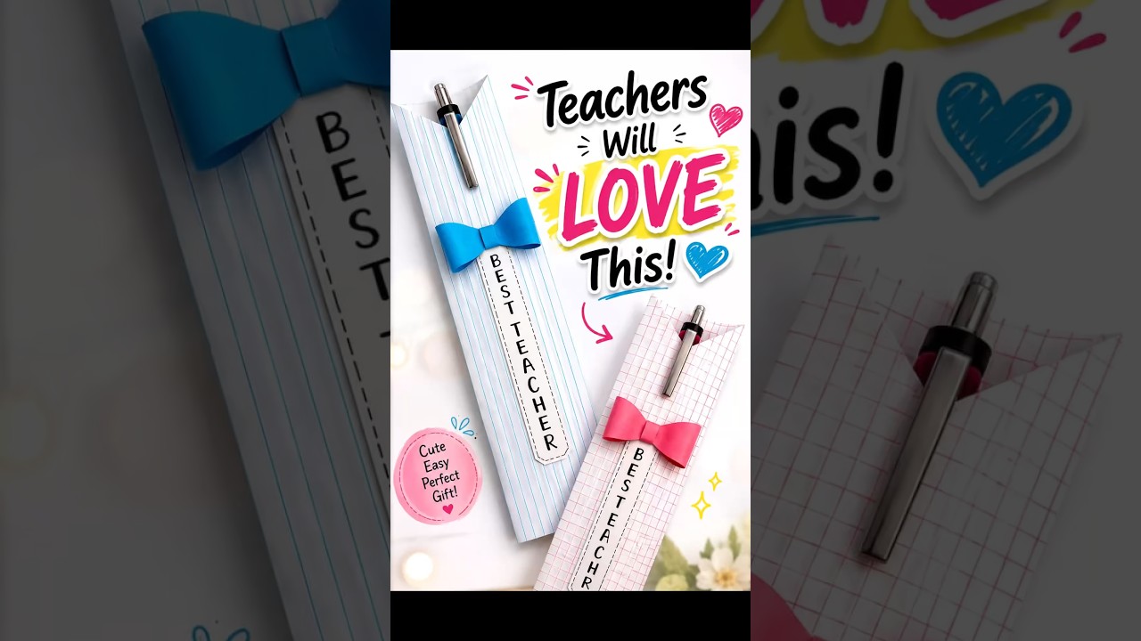Best Teacher's Day Gift 🎁 Easy DIY Paper Pen Holder | Teacher's Day Special #TeachersDay #shorts