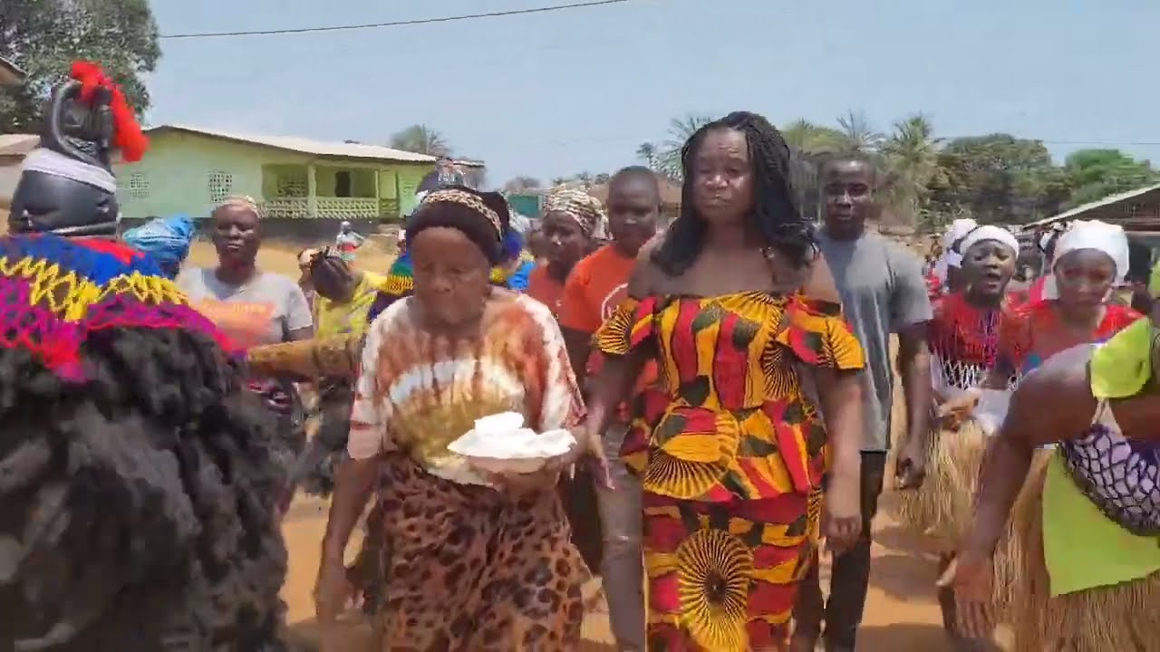 Traditional ZOES welcome FATU GAYFLOR to Bomi County