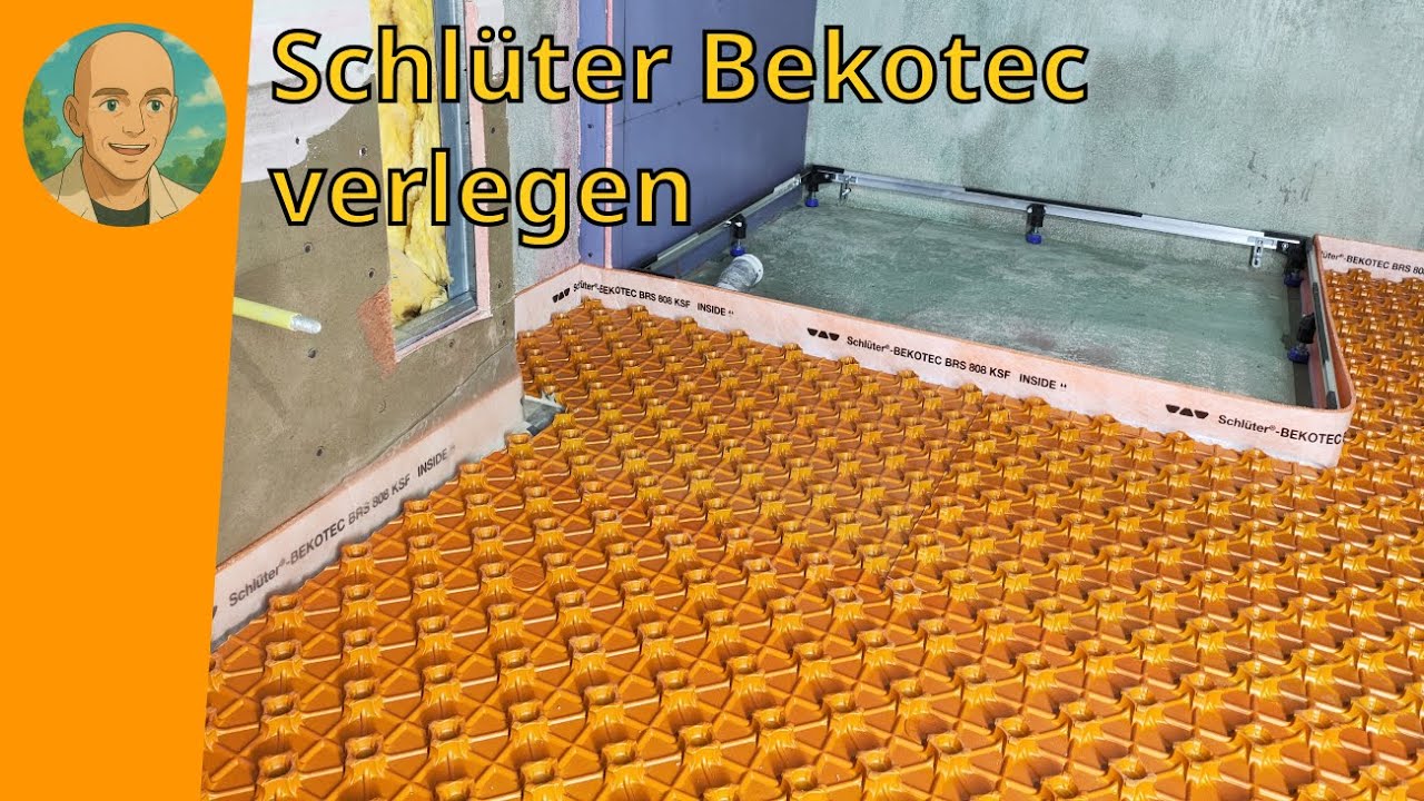 Schlüter Bekotec Dünnschichtfußbodenheizsystem Noppenbahn verlegen