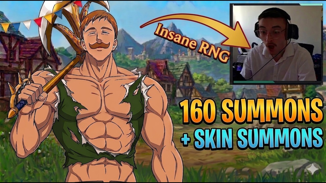 160 Escanor Summons + Skin Summons| Crazy RNG | 7DS Origin