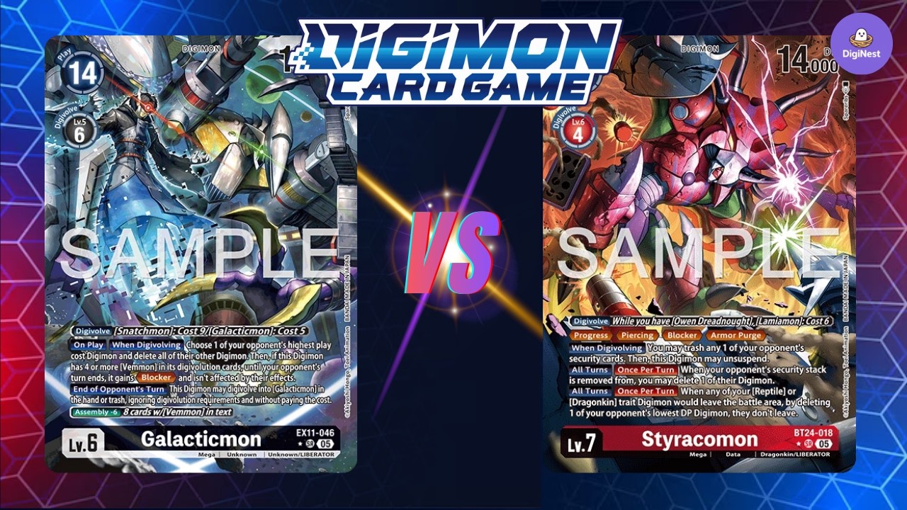 Galacticmon vs Styracomon | Digimon Card Games