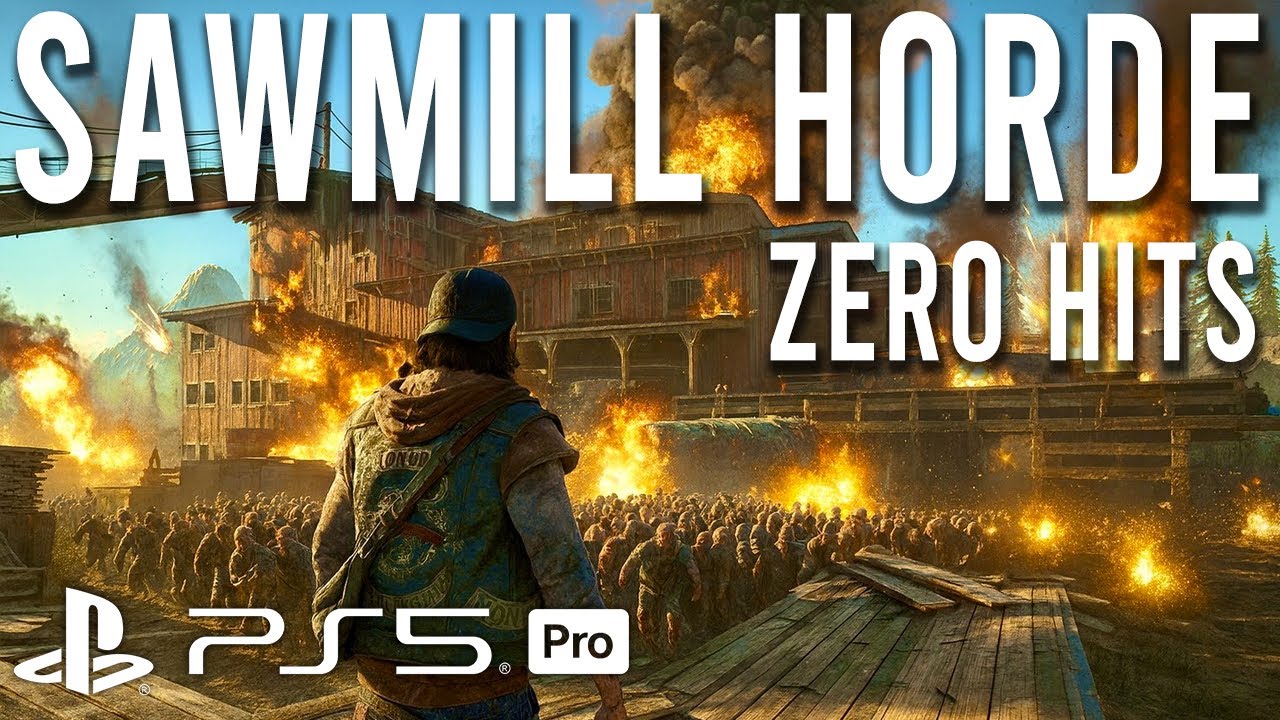 Days Gone Remastered Sawmill Horde No Hit Run | PS5 Pro | Freaker Horde Gameplay