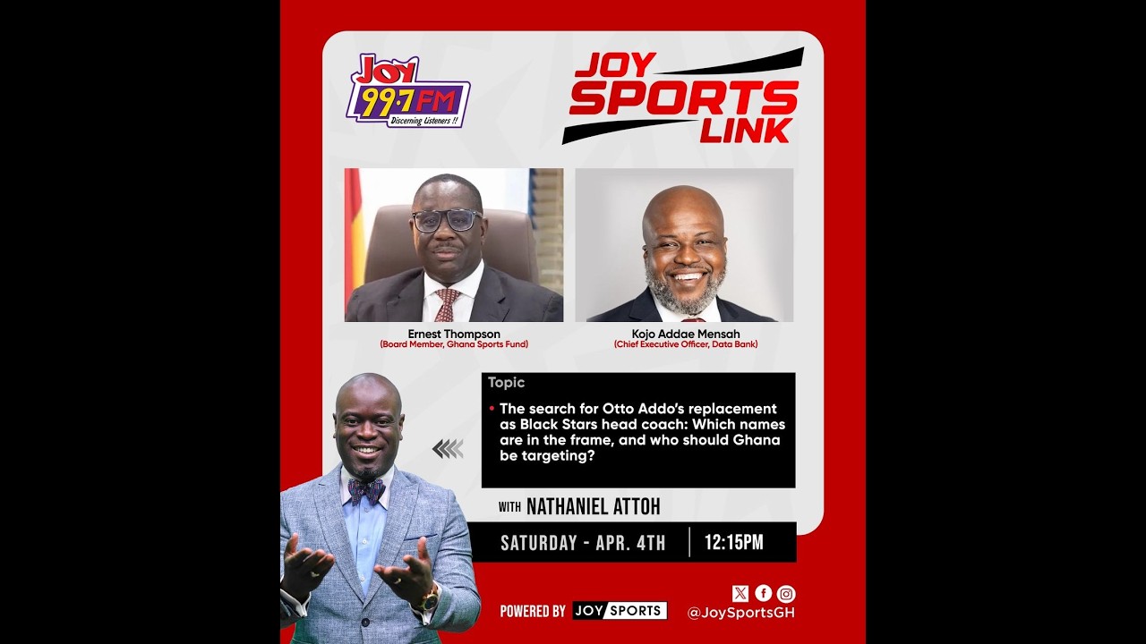Спортивная программа Joy Sports Link с Натаниэлем Атто | Суббота, 4 апреля 2026 г.