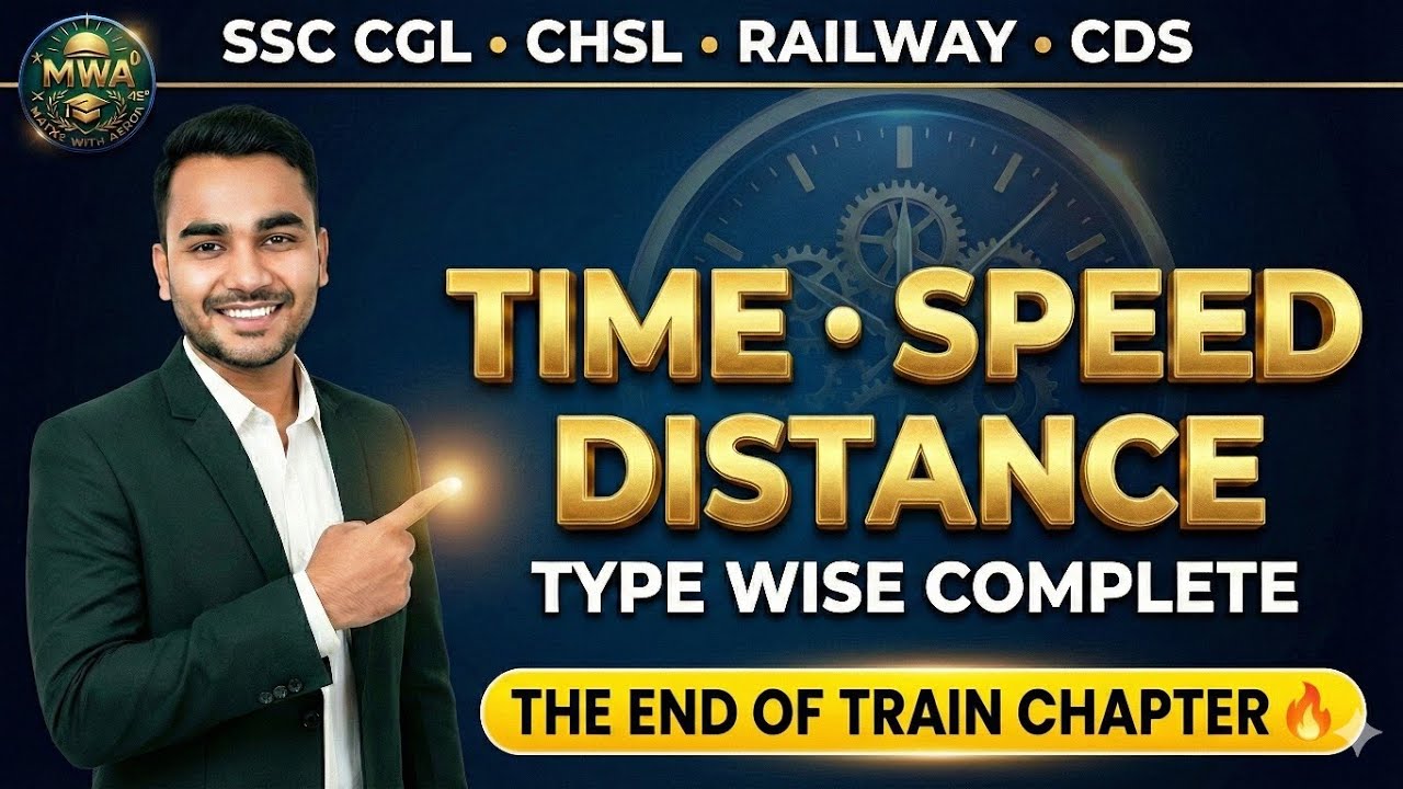 Time Speed Distance – Train Chapter Complete | SSC & Railway 2026 Preparation