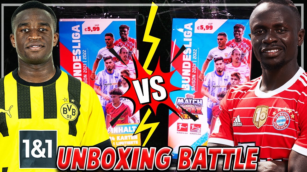 BLASTER UNBOXING BATTLE !! 😱🔥 MATCH ATTAX BUNDESLIGA EXTRA 21/22