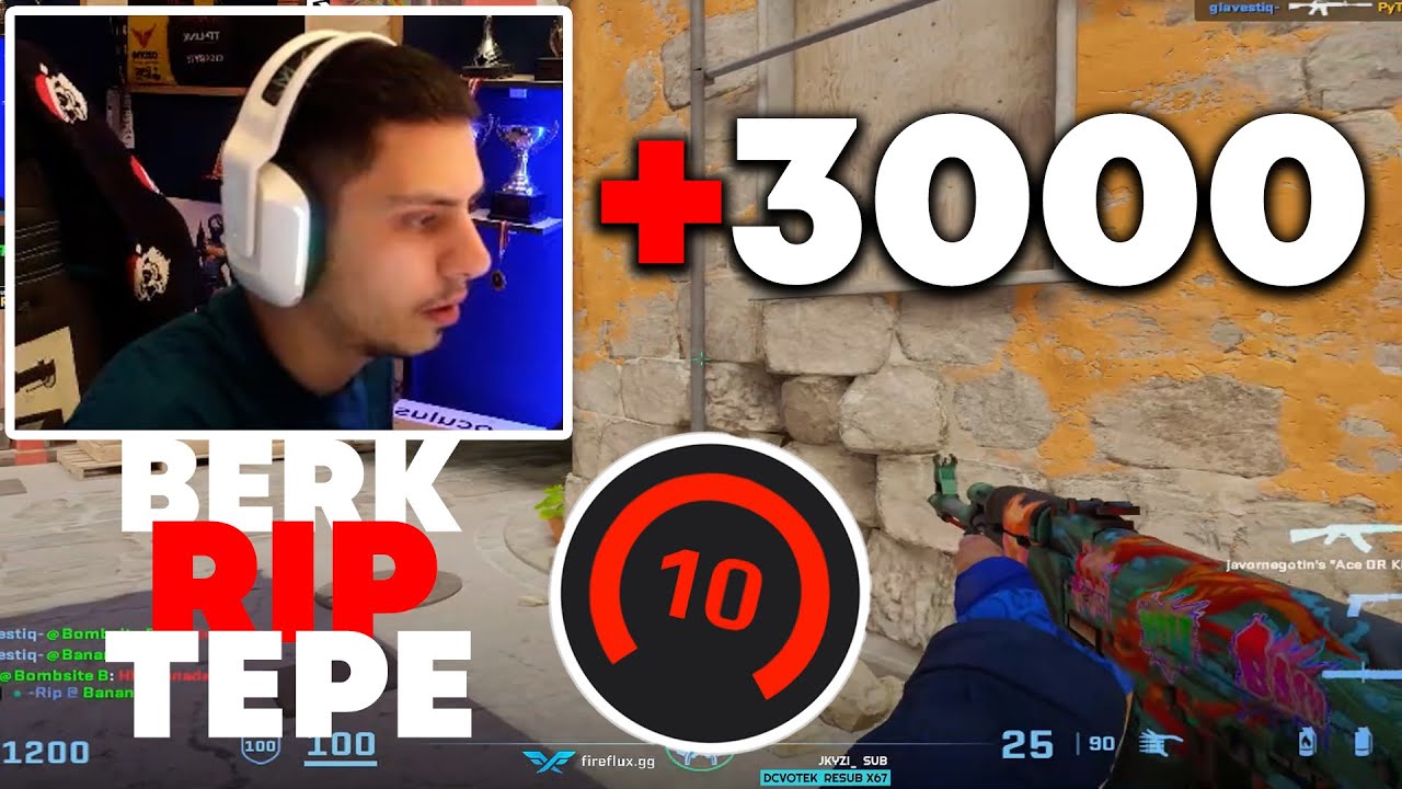 Berk Rip Tepe FACEIT 10lvl ZOR MA&Ccedil; !! CS2 (+3000)