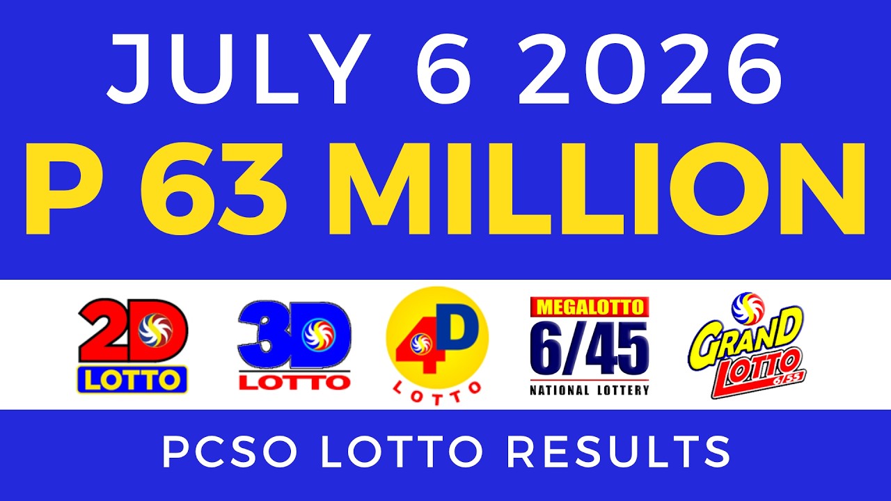 Lotto Result Today 9PM July 6 2026 PCSO