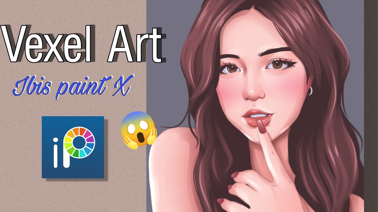 Vexel art process using Ibis Paint X | Drawing in Ibis Paint X✨
